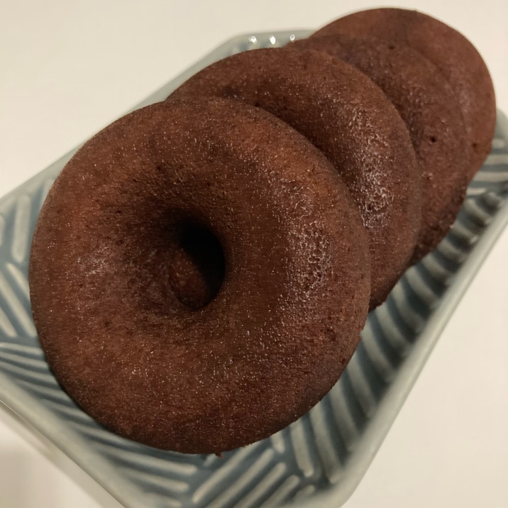 レンジで簡単!もっちり米粉のドーナツ♡
